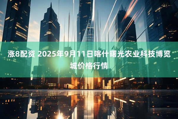 涨8配资 2025年9月11日喀什曙光农业科技博览城价格行情